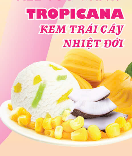 Kem Poney Trái cây nhiệt đới
